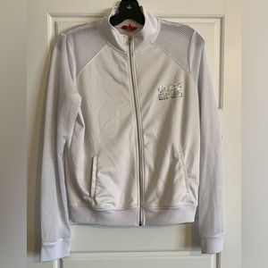 Guess woman’s large front zip sweatshirt